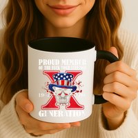 Proud Member Of The Fuck Your Feelings Generation X Skull Mug