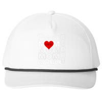 Proud MoM Of A Heart Warrior CHD Awareness Gift Snapback Five-Panel Rope Hat