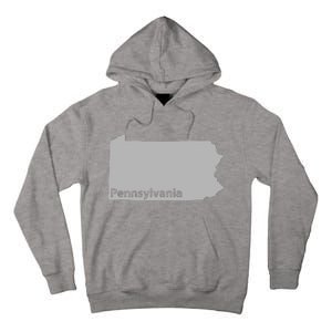 Pennsylvania Map Outline State Home Pride Native Love Cute Tall Hoodie