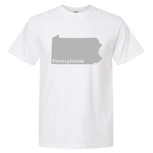 Pennsylvania Map Outline State Home Pride Native Love Cute Garment-Dyed Heavyweight T-Shirt