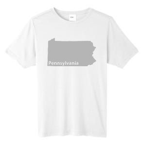 Pennsylvania Map Outline State Home Pride Native Love Cute Tall Fusion ChromaSoft Performance T-Shirt