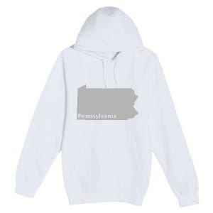 Pennsylvania Map Outline State Home Pride Native Love Cute Premium Pullover Hoodie