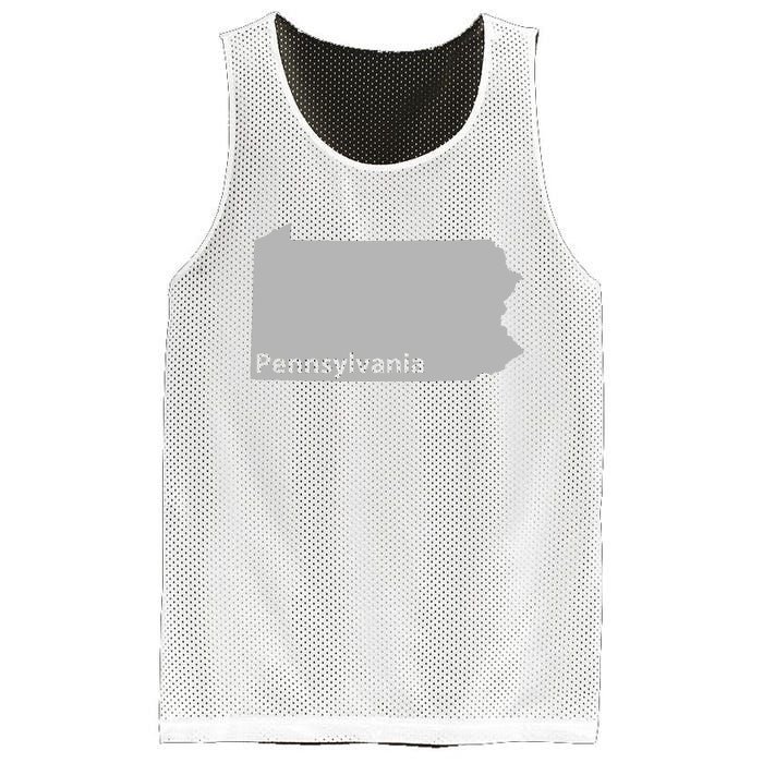 Pennsylvania Map Outline State Home Pride Native Love Cute Mesh Reversible Basketball Jersey Tank