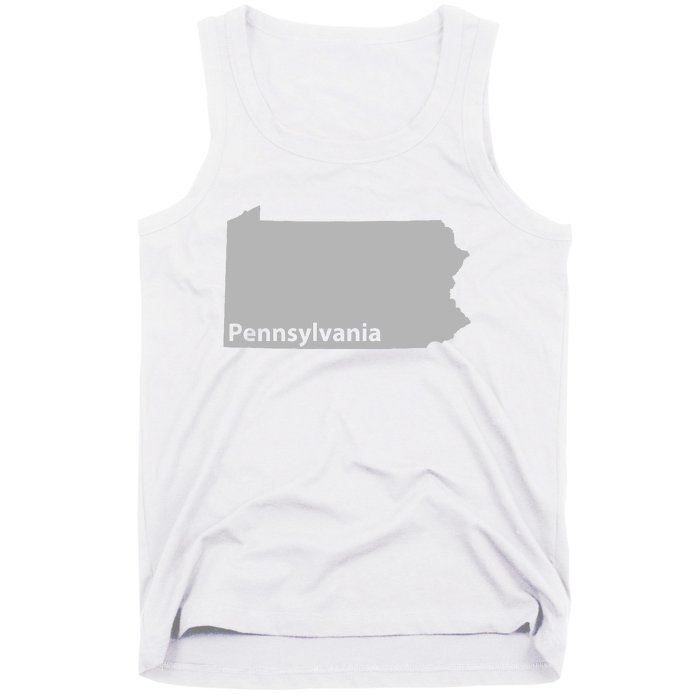 Pennsylvania Map Outline State Home Pride Native Love Cute Tank Top