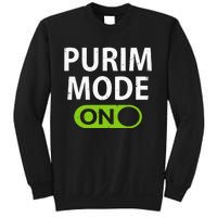 Purim Mode On Funny Purim Festival Costume Outfit Sweatshirt