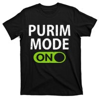 Purim Mode On Funny Purim Festival Costume Outfit T-Shirt