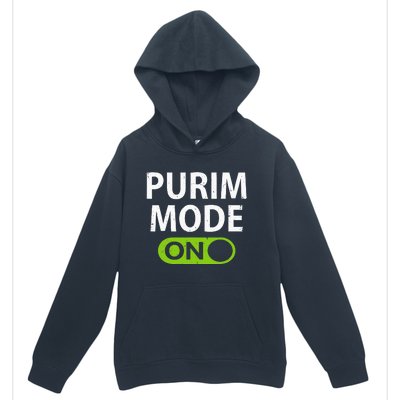 Purim Mode On Funny Purim Festival Costume Outfit Urban Pullover Hoodie