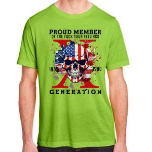 Proud Member Of Your Feelings Horror Skull X Generation Adult ChromaSoft Performance T-Shirt