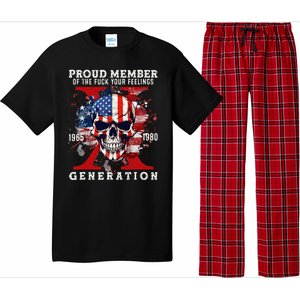 Proud Member Of Your Feelings Horror Skull X Generation Pajama Set