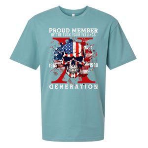 Proud Member Of Your Feelings Horror Skull X Generation Sueded Cloud Jersey T-Shirt