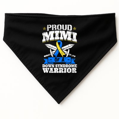 Proud Mimi Of A Down Syndrome Warrior Trisomy 21 Grandma USA-Made Doggie Bandana