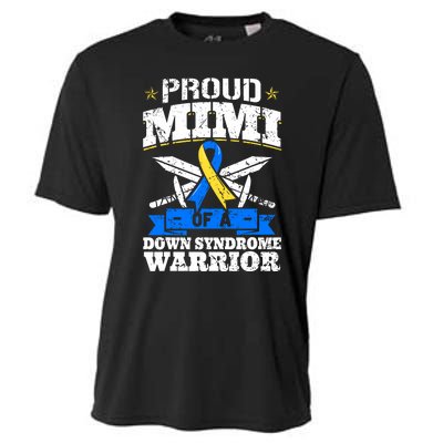 Proud Mimi Of A Down Syndrome Warrior Trisomy 21 Grandma Cooling Performance Crew T-Shirt