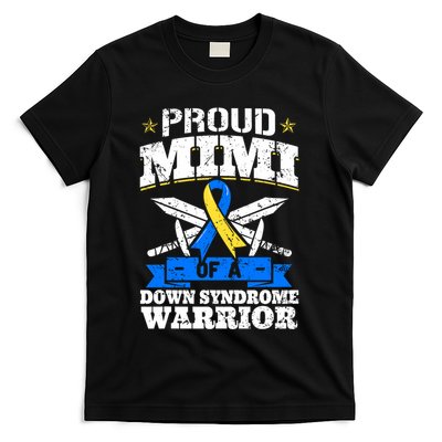 Proud Mimi Of A Down Syndrome Warrior Trisomy 21 Grandma T-Shirt