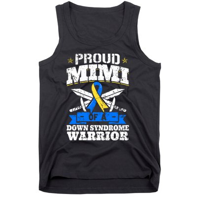 Proud Mimi Of A Down Syndrome Warrior Trisomy 21 Grandma Tank Top