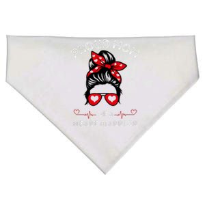 Proud MoM Of A Heart Warrior Cute CHD Awareness Gift USA-Made Doggie Bandana