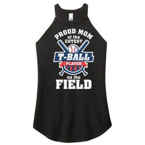 Proud Mom Of The Cutest Tee Ball Player Tee Ball Mom Women's Perfect Tri Rocker Tank