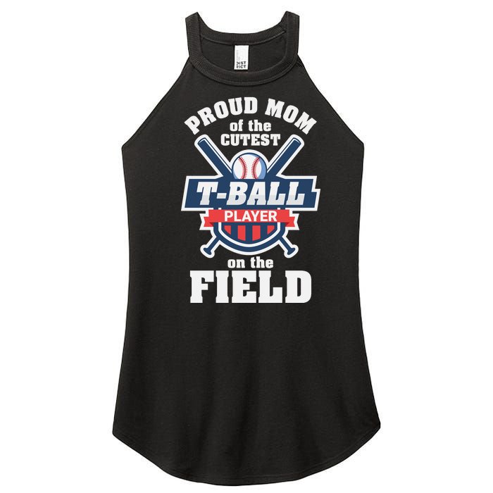 Proud Mom Of The Cutest Tee Ball Player Tee Ball Mom Women's Perfect Tri Rocker Tank