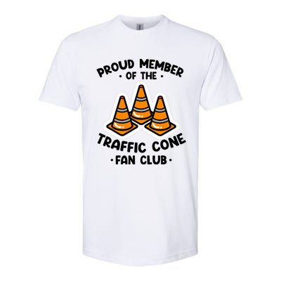 Proud Member Of The Traffic Cone Fan Club Highway Cones Softstyle® CVC T-Shirt