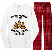 Proud Member Of The Traffic Cone Fan Club Highway Cones Long Sleeve Pajama Set