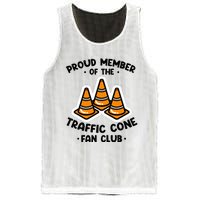 Proud Member Of The Traffic Cone Fan Club Highway Cones Mesh Reversible Basketball Jersey Tank