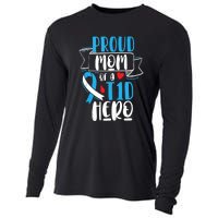 Proud Mom Of A T1D Hero Type 1 Diabetes Mom Awareness Cooling Performance Long Sleeve Crew