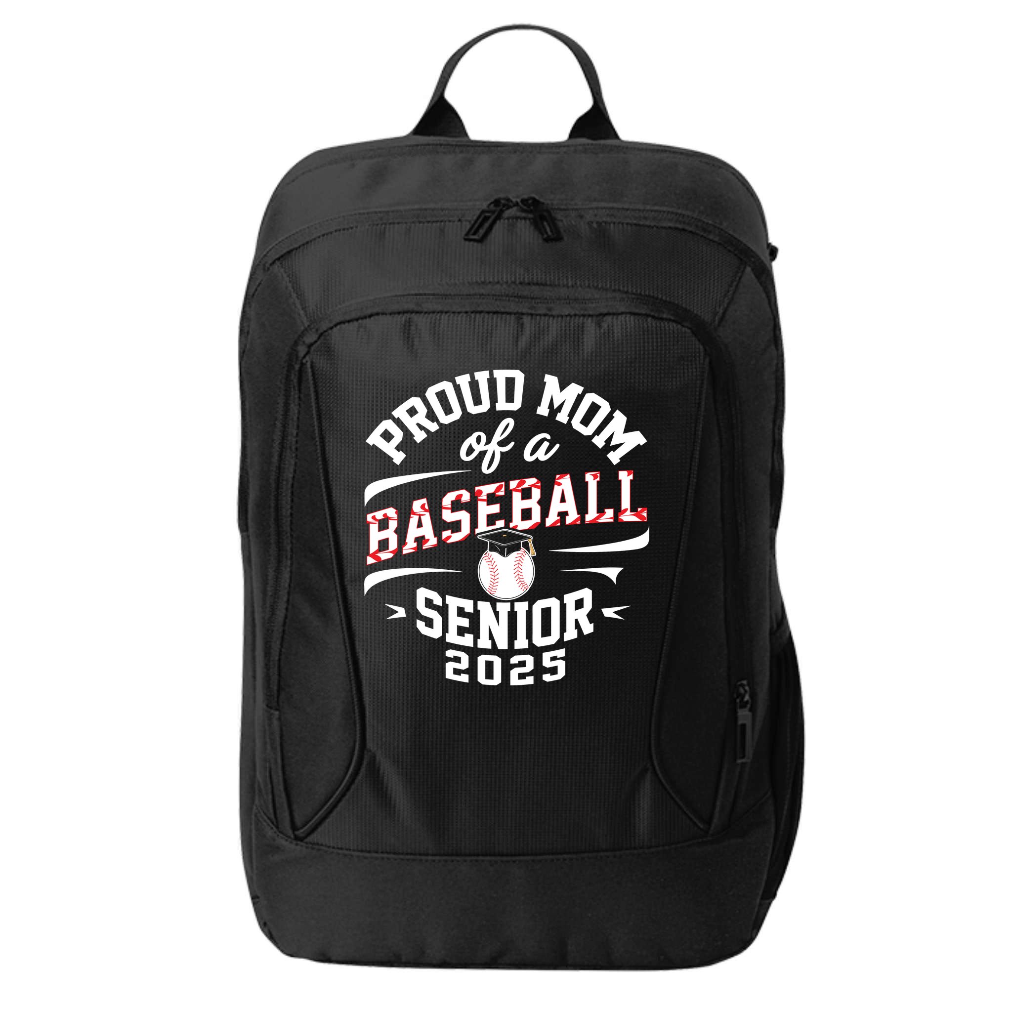 Proud Mom Of A Baseball Senior Class Of 2025 City Backpack