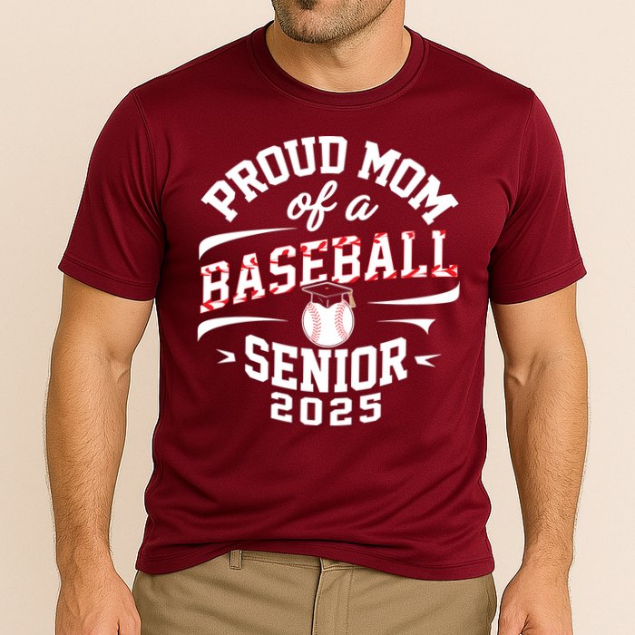 Proud Mom Of A Baseball Senior Class Of 2025 Cooling Performance Crew T-Shirt