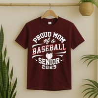 Proud Mom Of A Baseball Senior Class Of 2025 T-Shirt