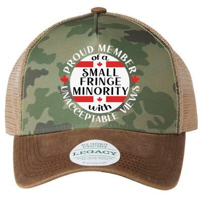 Proud Member Of A Small Fringe Minority With Unacceptable Views Legacy Tie Dye Trucker Hat