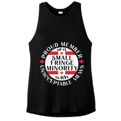 Proud Member Of A Small Fringe Minority With Unacceptable Views Ladies PosiCharge Tri-Blend Wicking Tank