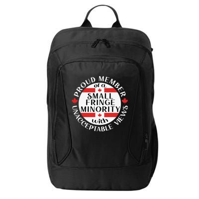 Proud Member Of A Small Fringe Minority With Unacceptable Views City Backpack