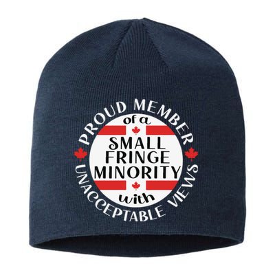 Proud Member Of A Small Fringe Minority With Unacceptable Views Sustainable Beanie