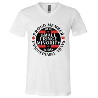 Proud Member Of A Small Fringe Minority With Unacceptable Views V-Neck T-Shirt