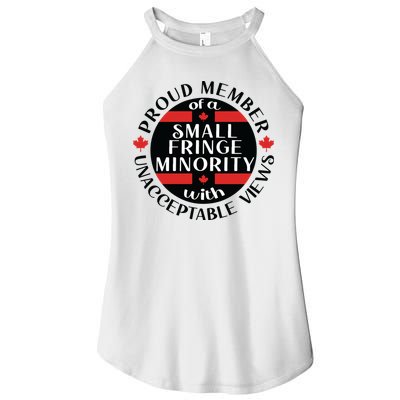 Proud Member Of A Small Fringe Minority With Unacceptable Views Women's Perfect Tri Rocker Tank