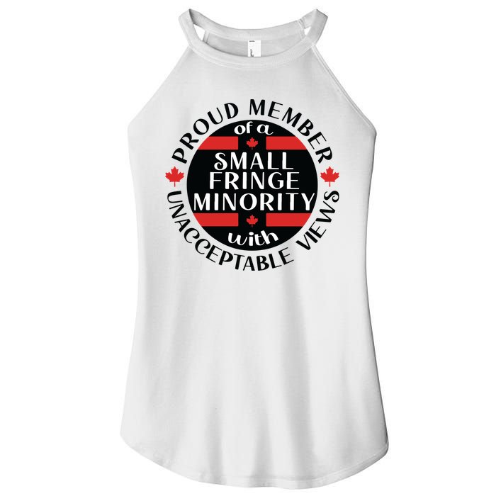 Proud Member Of A Small Fringe Minority With Unacceptable Views Women's Perfect Tri Rocker Tank