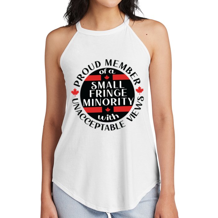 Proud Member Of A Small Fringe Minority With Unacceptable Views Women's Perfect Tri Rocker Tank