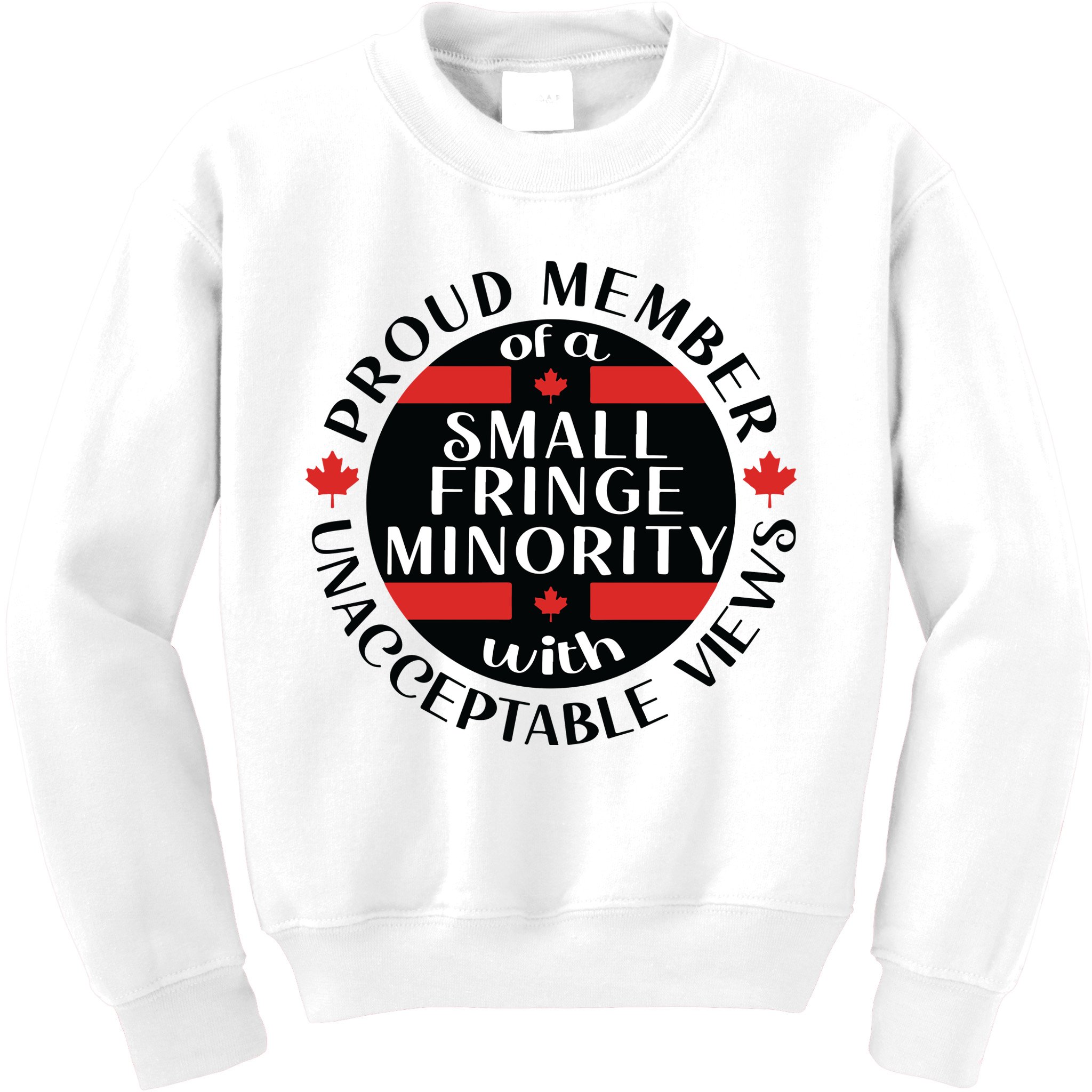 Proud Member Of A Small Fringe Minority With Unacceptable Views Kids Sweatshirt