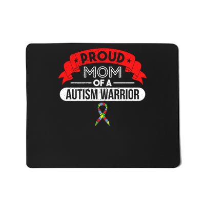 proud mom of a autism warrior autism gift Mousepad
