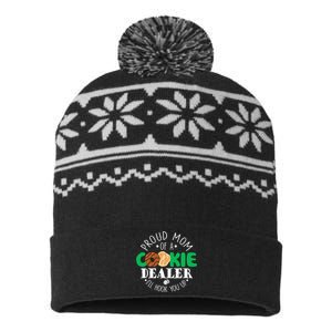 Proud Mom Of A Cookie Dealer  Troop Leader Matching USA-Made Snowflake Beanie