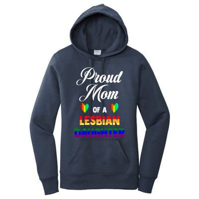 Proud Mom Of A Lesbian Daughter Lgbt Lgbtq Lesbian Support Gift Women's Pullover Hoodie