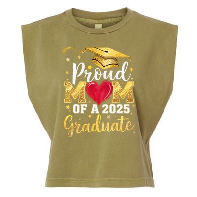 Proud Mom Of A Class Of 2025 Graduate 2025 Senior Mom Garment-Dyed Women's Muscle Tee