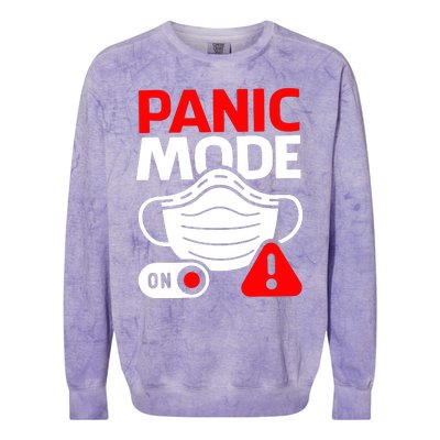 Panic Mode On Colorblast Crewneck Sweatshirt