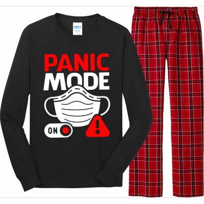 Panic Mode On Long Sleeve Pajama Set