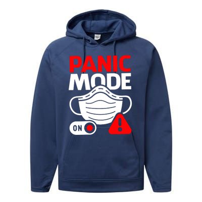 Panic Mode On Performance Fleece Hoodie