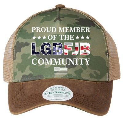 Proud Member Of The LGBFJB Community USA Flag Legacy Tie Dye Trucker Hat