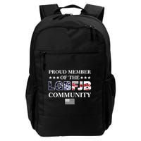 Proud Member Of The LGBFJB Community USA Flag Backpack