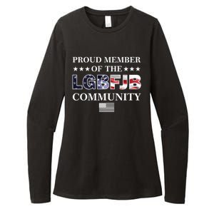 Proud Member Of The LGBFJB Community USA Flag Womens CVC Long Sleeve Shirt