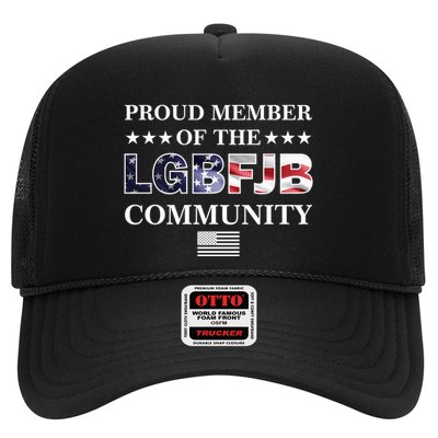 Proud Member Of The LGBFJB Community USA Flag Trucker Hat