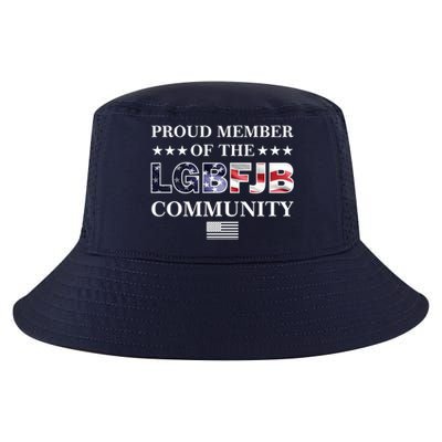 Proud Member Of The LGBFJB Community USA Flag Cool Comfort Performance Bucket Hat