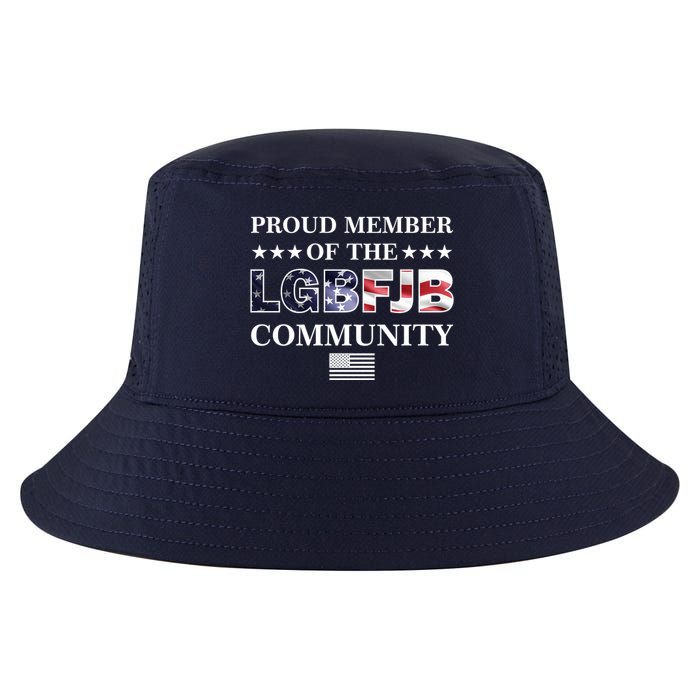Proud Member Of The LGBFJB Community USA Flag Cool Comfort Performance Bucket Hat